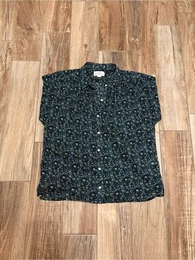 Birds of Paradise by Trovata Multicolor Floral Shirt Blouse Top
